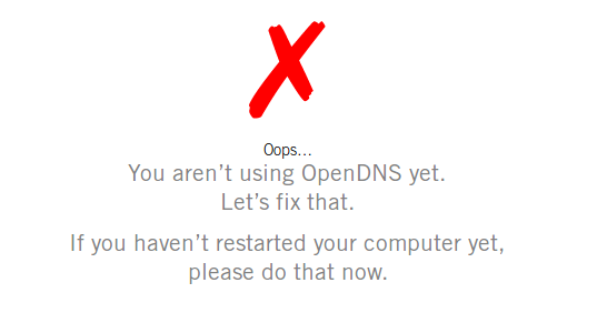OpenDNS Fail